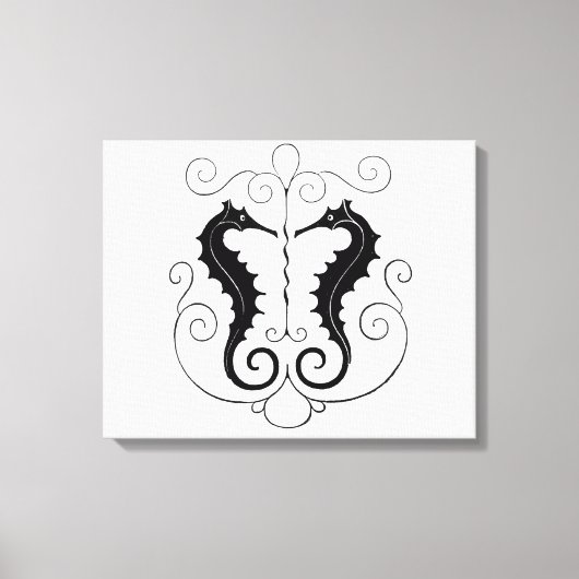 zeepaardjes canvas afdruk (Voorkant)