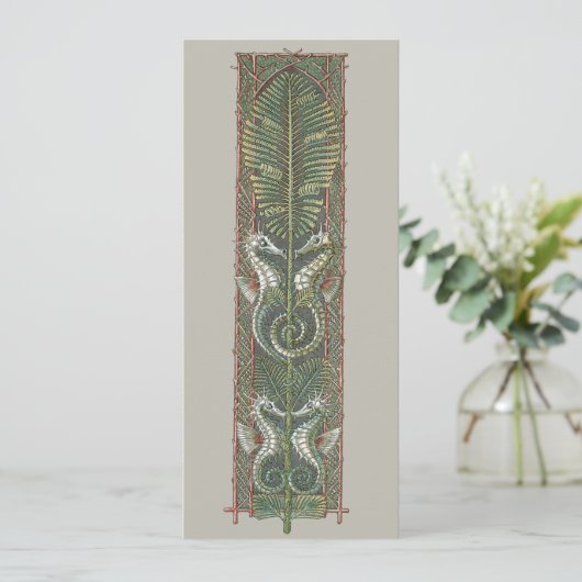 Zeepaardjes en Zeewier,  Art Nouveau (Staand voorkant)