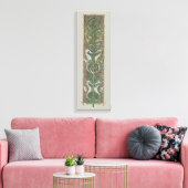 Zeepaardjes en Zeewier,  Art Nouveau Canvas Afdruk (Insitu (Woonkamer))