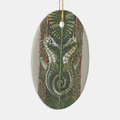 Zeepaardjes en Zeewier, Art Nouveau Keramisch Ornament (Rechts)