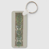 Zeepaardjes en Zeewier,  Art Nouveau Sleutelhanger (Achterkant)