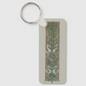 Zeepaardjes en Zeewier,  Art Nouveau Sleutelhanger (Voorkant)