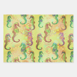 Zeepaardjes, Taffi op Art & Cardiff Sampler Inpakpapier Vel