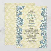 zeepaardjes voor de bruid - douche - uitnodiging (Voorkant / Achterkant)