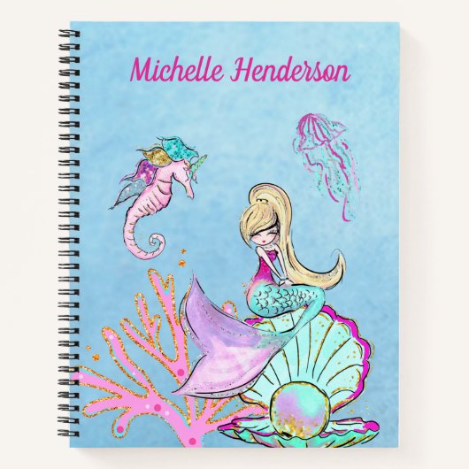 Zeepaardkorst en zeeduivel notitieboek (Voorkant)