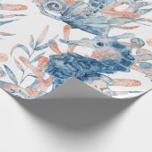 Zeepaardkustpapier Cadeaupapier (Hoek)