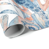 Zeepaardkustpapier Cadeaupapier (Rol Hoek)