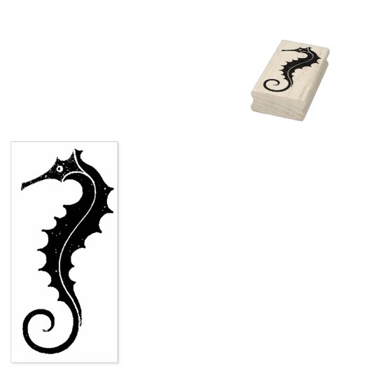  zeepaardRubber Kunststempel Rubberstempel (Gestempeld)