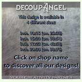 Zeepaardschat onder de golven - Decoupage - Tissuepapier