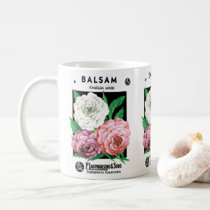  zeepakketlabel Art, Camellia Flowers Koffiemok