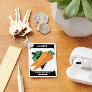  zeepakketlabel kunst, Danvers wortelen Sleutelhanger