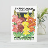  zeepakketlabel kunst, Snapdragon Flowers (Staand voorkant)