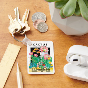  zeepakketlabel Kunstwoestijncactus Planten Sleutelhanger