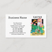  zeepakketlabel Kunstwoestijncactus Planten Visitekaartje (Voorkant)