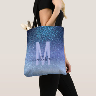 Zeepastel Blue Triple Glitter Ombre Gradient Draagtas