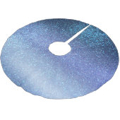 Zeepastel Blue Triple Glitter Ombre Gradient Kerstboom Rok (Gekanteld)