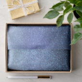 Zeepastel Blue Triple Glitter Ombre Gradient Tissuepapier (Geschenk)