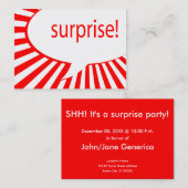 zeepbel van verrassingsfeestelijke toespraken visitekaartje (Voorkant / Achterkant)