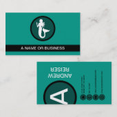 zeepbel van zeemeervis visitekaartje (Voorkant / Achterkant)