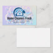 Zeepbellen | House Cleaner Logo Visitekaartje (Voorkant / Achterkant)