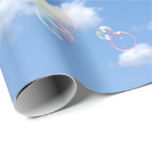 zeepbellen op Sky Cadeaupapier (Rol Hoek)