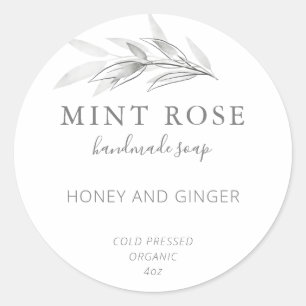  zeepetiketten ronde sticker