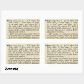 Zeeplabel Rechthoekige Sticker (Vel)