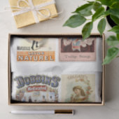 Zeeplabels 17 10x15 ontkoppeling tissuepapier (Geschenk)