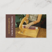 Zeepmakerij, kaarsen en zeepmaker visitekaartje (Voorkant)