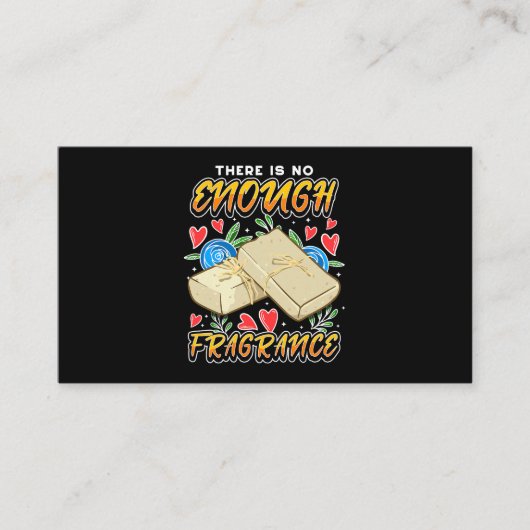 Zeepmakersontwerp voor zeepmaker Geen genoeg geur Visitekaartje (Voorkant)