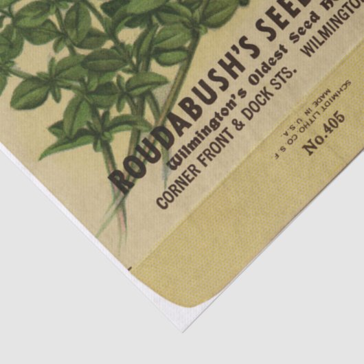 zeeppak Thyme en Instructies Tissuepapier (Detail)