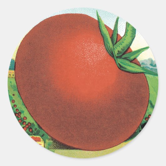  zeeppaket, Burt's snoeptomaat Ronde Sticker (Voorkant)