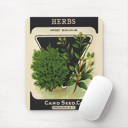  zeeppaket Kunst Sweet Marjoram Herbs Muismat (Met muis)