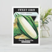 zeeppaket met label kunst, zoete witte corn (Staand voorkant)