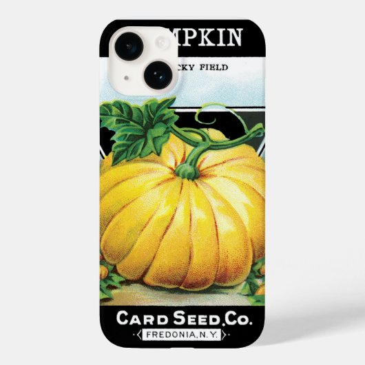  zeeppaketiket art, pompoen Case-Mate iPhone case (Achterkant)