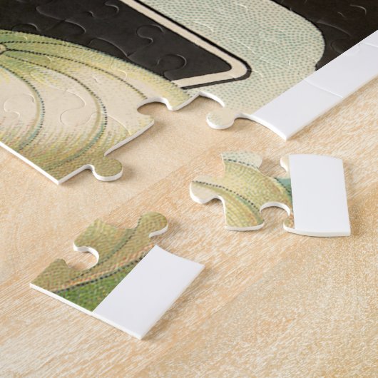 zeeppaketiket Art White Bermuda Onions Legpuzzel (Zijkant)