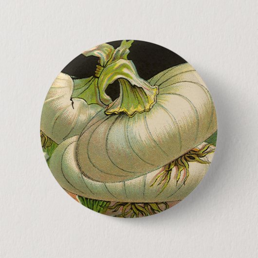 zeeppaketiket Art White Bermuda Onions Ronde Button 5,7 Cm (Voorkant)