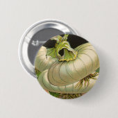 zeeppaketiket Art White Bermuda Onions Ronde Button 5,7 Cm (Voorkant /achterkant)