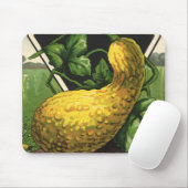  zeeppaketiket Art Yellow Summer Squash Muismat (Met muis)