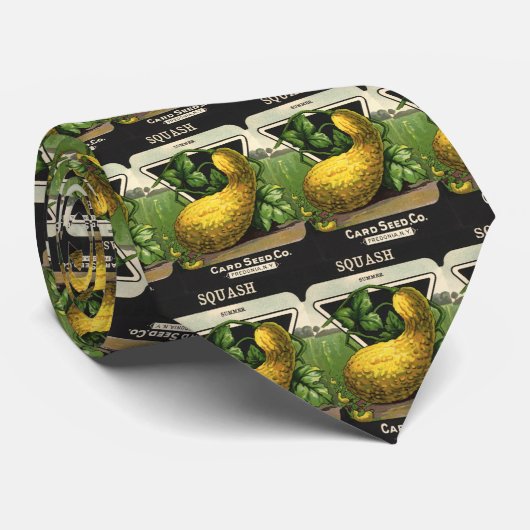 zeeppaketiket Art Yellow Summer Squash Stropdas (Opgerold)