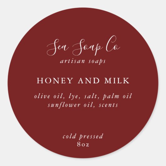 Zeepschroeven Ronde Sticker (Voorkant)