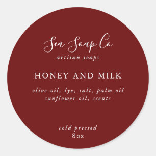 Zeepschroeven Ronde Sticker