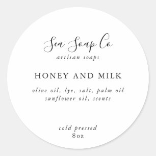 Zeepschroeven Ronde Sticker