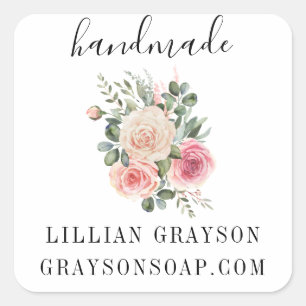 Zeepschroeven Vierkante Sticker