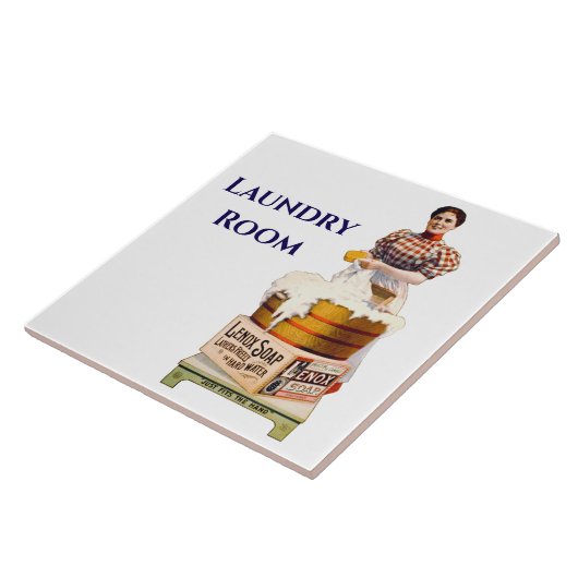 zeepschuim tegeltje (Zijkant)