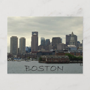 ZEEPVAART VAN BOSTON HARBOR BRIEFKAART