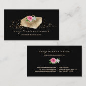 Zeepventilator zwarte spargel visitekaartje (Voorkant / Achterkant)