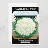  zeepverpakkingslabel kunst, bloemkool Veggies (Voorkant / Achterkant)