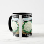 zeepverpakkingslabel kunst, bloemkool Veggies Mok (Voorkant links)