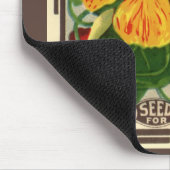 zeepverpakkingslabel kunst, Nasturtium bloemen Muismat (Hoek)